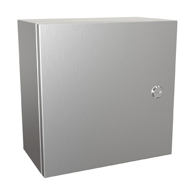 Hammond Manufacturing EN4SD12126SS 12x12x6" 304 Stainless Steel Wall Mount Electrical Enclosure