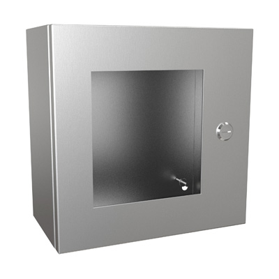 Hammond Manufacturing EN4SD12126WSS 12x12x6" 304 Stainless Steel Wall Mount Electrical Enclosure