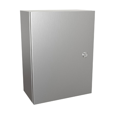Hammond Manufacturing EN4SD16126SS 16x12x6" 304 Stainless Steel Wall Mount Electrical Enclosure