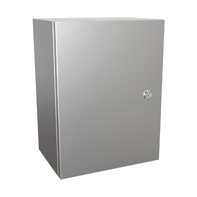 Hammond Manufacturing EN4SD16128SS 16x12x8" 304 Stainless Steel Wall Mount Electrical Enclosure