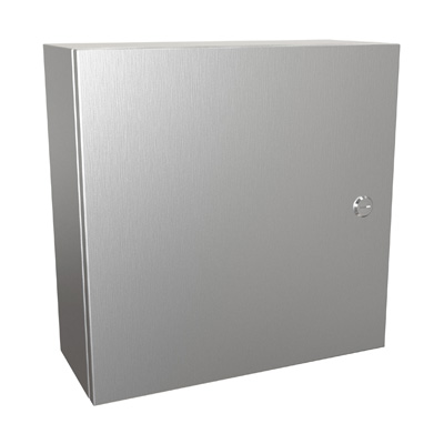 Hammond Manufacturing EN4SD16166SS 16x16x6" 304 Stainless Steel Wall Mount Electrical Enclosure