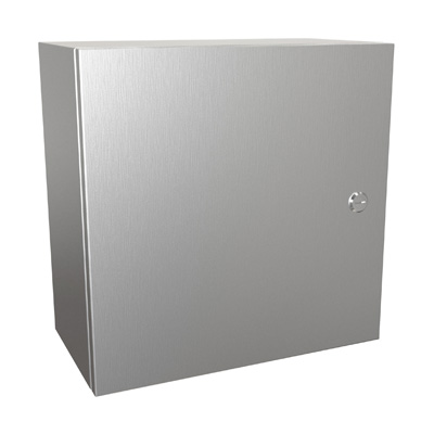 Hammond Manufacturing EN4SD16168SS 16x16x8" 304 Stainless Steel Wall Mount Electrical Enclosure