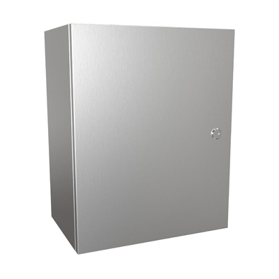 Hammond Manufacturing EN4SD201610SS 20x16x10" 304 Stainless Steel Wall Mount Electrical Enclosure