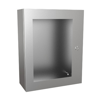Hammond Manufacturing EN4SD20166WSS 20x16x6" 304 Stainless Steel Wall Mount Electrical Enclosure