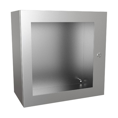 Hammond Manufacturing EN4SD202010WSS 20x20x10" 304 Stainless Steel Wall Mount Electrical Enclosure