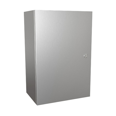 Hammond Manufacturing EN4SD241610SS 24x16x10" 304 Stainless Steel Wall Mount Electrical Enclosure