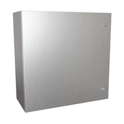 Hammond Manufacturing EN4SD242410SS 24x24x10" 304 Stainless Steel Wall Mount Electrical Enclosure