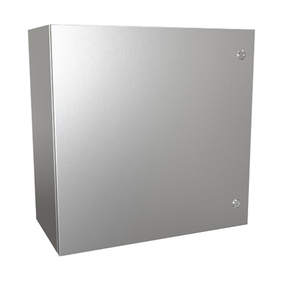 Hammond Manufacturing EN4SD242412SS 24x24x12" 304 Stainless Steel Wall Mount Electrical Enclosure