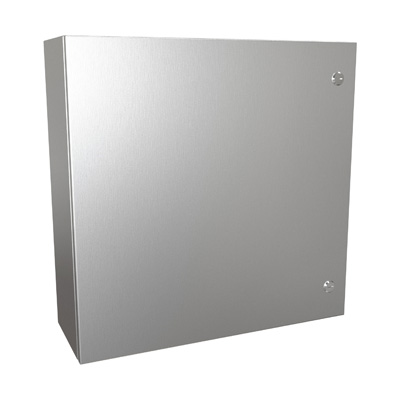 Hammond Manufacturing EN4SD24248SS 24x24x8" 304 Stainless Steel Wall Mount Electrical Enclosure