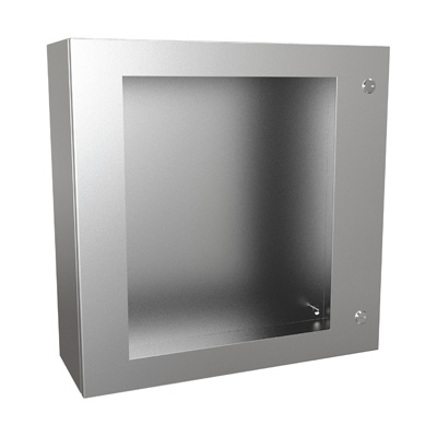 Hammond Manufacturing EN4SD24248WSS 24x24x8" 304 Stainless Steel Wall Mount Electrical Enclosure