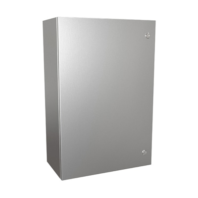 Hammond Manufacturing EN4SD302010SS 30x20x10" 304 Stainless Steel Wall Mount Electrical Enclosure