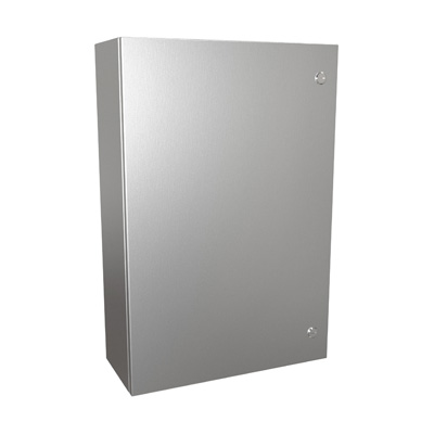Hammond Manufacturing EN4SD30208SS 30x20x8" 304 Stainless Steel Wall Mount Electrical Enclosure