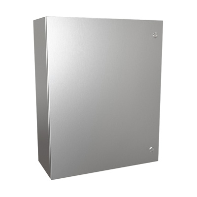 Hammond Manufacturing EN4SD302410SS 30x24x10" 304 Stainless Steel Wall Mount Electrical Enclosure