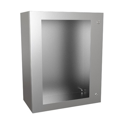 Hammond Manufacturing EN4SD302412WSS 30x24x12" 304 Stainless Steel Wall Mount Electrical Enclosure