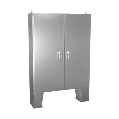 Hammond Manufacturing HN4FM604812SS 60x48x13" 304 Stainless Steel Floor Mount Electrical Enclosure