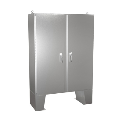 Hammond Manufacturing HN4FM604818SS 60x48x19" 304 Stainless Steel Floor Mount Electrical Enclosure