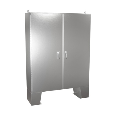 Hammond Manufacturing HN4FM726018SS 72x60x19" 304 Stainless Steel Floor Mount Electrical Enclosure