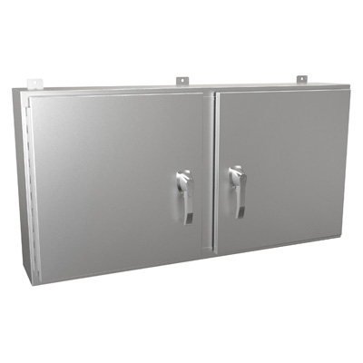 Hammond Manufacturing HN4WM24488SS 24x48x8" 304 Stainless Steel Wall Mount Electrical Enclosure