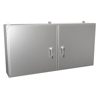 Hammond Manufacturing HN4WM306010SS 30x60x10" 304 Stainless Steel Wall Mount Electrical Enclosure
