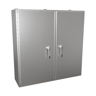 Hammond Manufacturing HN4WM424212SS 42x42x12" 304 Stainless Steel Wall Mount Electrical Enclosure