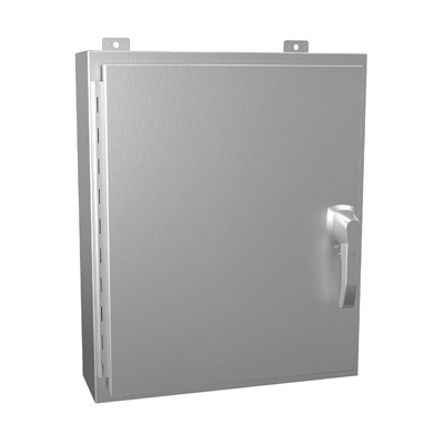 Hammond Manufacturing HW24206SSHK 24x20x6" 304 Stainless Steel Wall Mount Electrical Enclosure