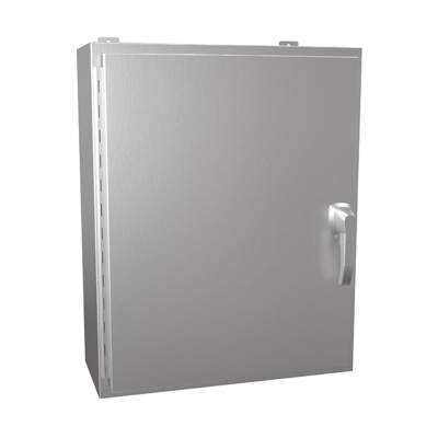 Hammond Manufacturing HW302410SSHK 30x24x10" 304 Stainless Steel Wall Mount Electrical Enclosure