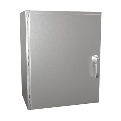 Hammond Manufacturing HW302416SSHK 30x24x16" 304 Stainless Steel Wall Mount Electrical Enclosure