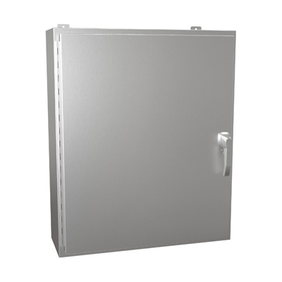 Hammond Manufacturing HW363010SSHK 36x30x10" 304 Stainless Steel Wall Mount Electrical Enclosure