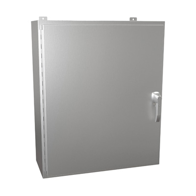 Hammond Manufacturing HW363012SSHK 36x30x12" 304 Stainless Steel Wall Mount Electrical Enclosure