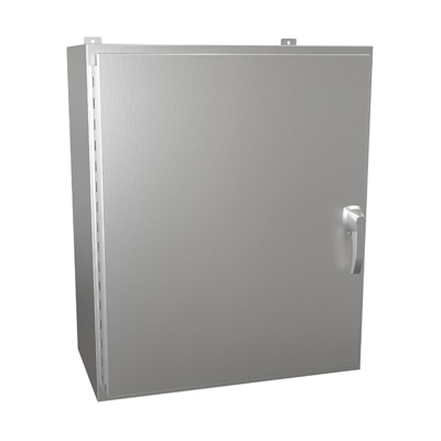 Hammond Manufacturing HW363016SSHK 36x30x16" 304 Stainless Steel Wall Mount Electrical Enclosure