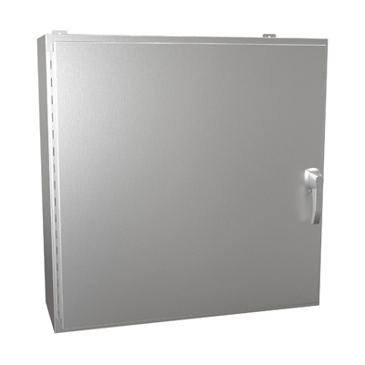Hammond Manufacturing HW363612SSHK 36x36x12" 304 Stainless Steel Wall Mount Electrical Enclosure