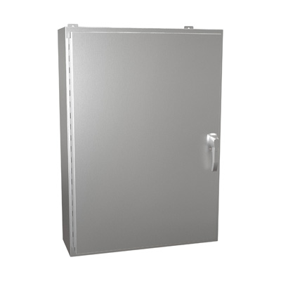 Hammond Manufacturing HW423010SSHK 42x30x10" 304 Stainless Steel Wall Mount Electrical Enclosure