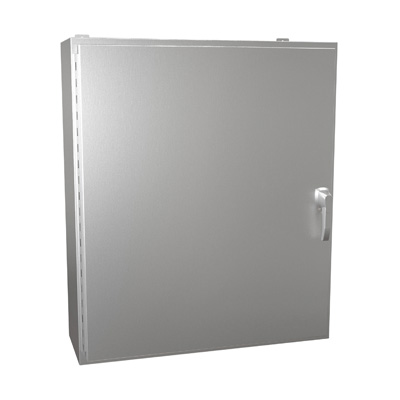 Hammond Manufacturing HW423612SSHK 42x36x12" 304 Stainless Steel Wall Mount Electrical Enclosure