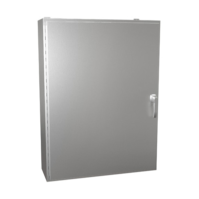 Hammond Manufacturing HW483612SSHK 48x36x12" 304 Stainless Steel Wall Mount Electrical Enclosure