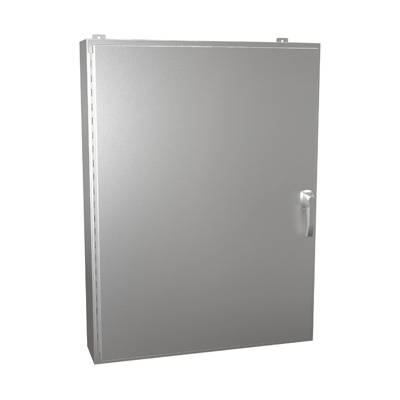 Hammond Manufacturing HW48368SSHK 48x36x8" 304 Stainless Steel Wall Mount Electrical Enclosure