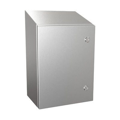 Hammond Manufacturing ST161208SS 16x12x8" 304 Stainless Steel Wall Mount Electrical Enclosure