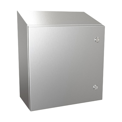 Hammond Manufacturing ST161608SS 16x16x8" 304 Stainless Steel Wall Mount Electrical Enclosure