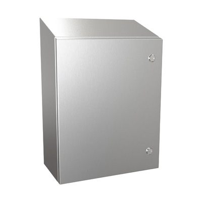 Hammond Manufacturing ST201608SS 20x16x8" 304 Stainless Steel Wall Mount Electrical Enclosure