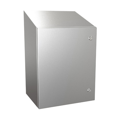 Hammond Manufacturing ST201612SS 20x16x12" 304 Stainless Steel Wall Mount Electrical Enclosure