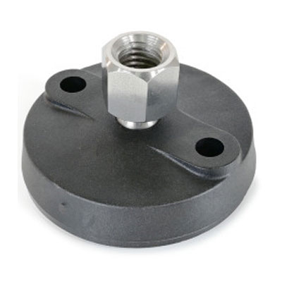 J.W. Winco 6TWP8N Nylon Base Leveling Mount, 3/8 x 16 Tapped SS Hole