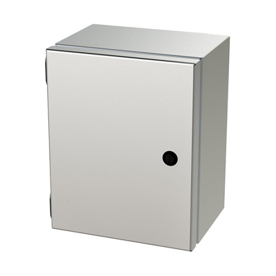 Saginaw Control & Engineering SCE-10086ELJSS 10x8x6" 304 Stainless Steel Wall Mount Electrical Enclosure
