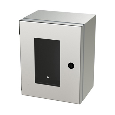 Saginaw Control & Engineering SCE-10086ELJWSS 10x8x6" 304 Stainless Steel Wall Mount Electrical Enclosure