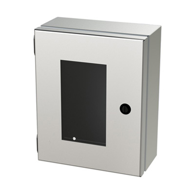 Saginaw Control & Engineering SCE-1008ELJWSS 10x8x4" 304 Stainless Steel Wall Mount Electrical Enclosure