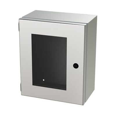 Saginaw Control & Engineering SCE-1210ELJWSS 12x10x6" 304 Stainless Steel Wall Mount Electrical Enclosure