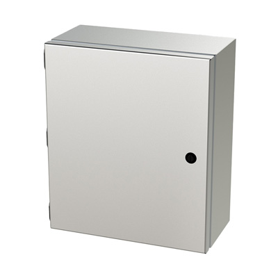 Saginaw Control & Engineering SCE-1412ELJSS 14x12x6" 304 Stainless Steel Wall Mount Electrical Enclosure