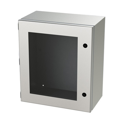 Saginaw Control & Engineering SCE-16148ELJWSS 16x14x8" 304 Stainless Steel Wall Mount Electrical Enclosure