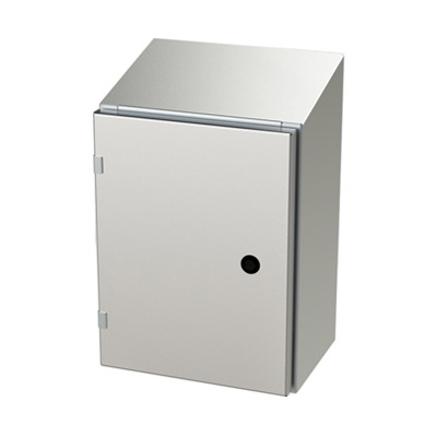 Saginaw Control & Engineering SCE-16EL1208SSST 16x12x8" 304 Stainless Steel Wall Mount Electrical Enclosure