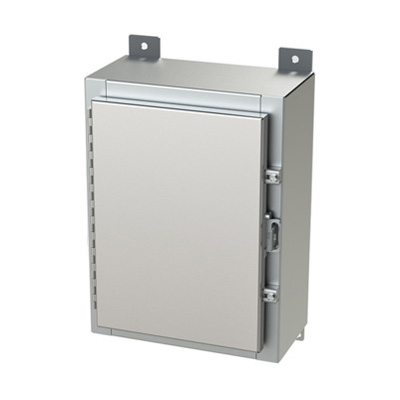 Saginaw Control & Engineering SCE-16H1206SSLP 16x12x6" 304 Stainless Steel Wall Mount Electrical Enclosure