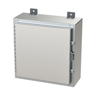 Saginaw Control & Engineering SCE-16H1606SSLP 16x16x6" 304 Stainless Steel Wall Mount Electrical Enclosure