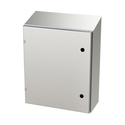 Saginaw Control & Engineering SCE-24EL2008SSST 24x20x8" 304 Stainless Steel Wall Mount Electrical Enclosure